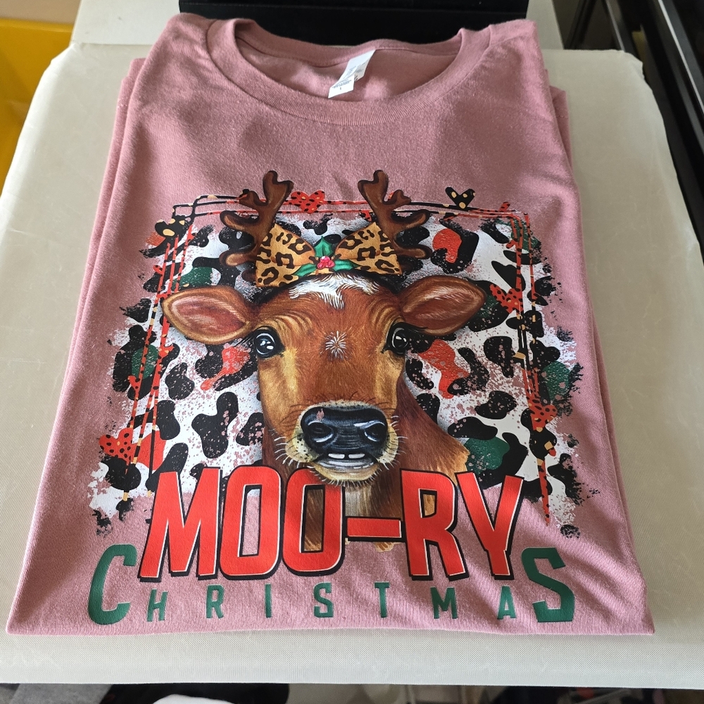 NWT Moo-oy Christmas short sleeve tee